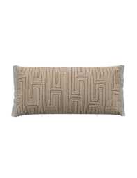 Bedeck of Belfast Rana Geometric Rectangle Cushion Brown Mix