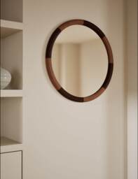M&S Marlowe Round Wall Mirror Natural