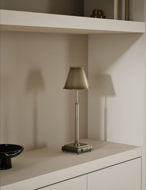 M&S Rechargeable Metal Table Lamp Antique Brass