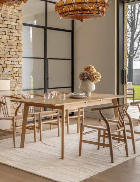 Gallery Direct Nord 6-8 Seater Extending Dining Table Oak