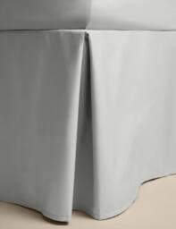 M&S Pure Egyptian Cotton Valance Sheet Dove