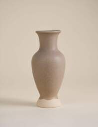 M&S Shaped Dipped Ceramic Vase Soft White