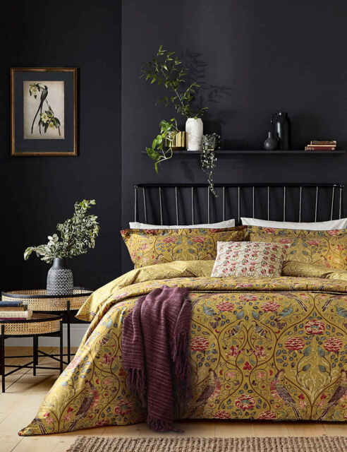 Morris & Co Pure Cotton Seasons By May Bedding Set Gold Mix