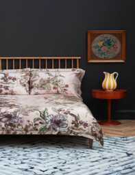 Timorous Beasties Pure Cotton Opera Botanica Bedding Set Light Pink Mix