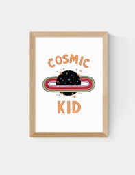 East End Prints Cosmic Kid Framed Art Natural