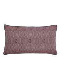 Bedeck of Belfast Katara/Umma Pure Cotton Geometric Cushion Burgundy