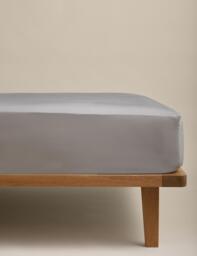 M&S Egyptian Cotton 230 Thread Count StayPut Fitted Sheet Marble