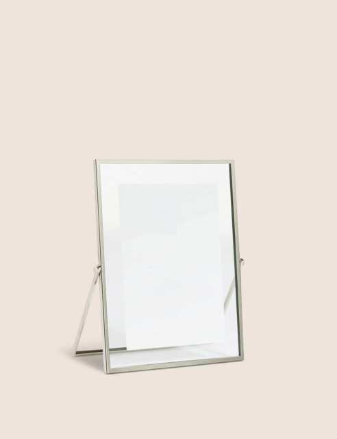 M&S Skinny Easel Photo Frame 4x6 inch Silver