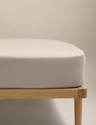 M&S Stay Cool Lyocell Rich Deep Fitted Sheet Putty