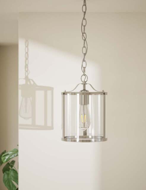 M&S Elizabeth Lantern Pendant Light Chrome
