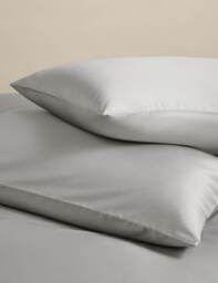 M&S 2 Pack Egyptian Cotton 400 Thread Count Silky Pillowcases Dove