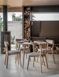 Gallery Direct Hatfield 4 Seater Dining Table Natural