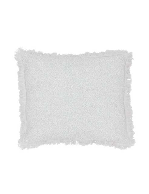 Bedeck of Belfast Pure Cotton Rosanna Embroidered Cushion Pink Mix