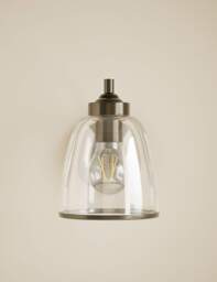 M&S Core Glass Wall Light Antique Brass