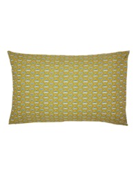 LAND & SHORE 2 Pack Pure Cotton Raven Stripe Pillowcases Yellow Mix