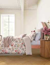 Bedeck of Belfast Pure Cotton Marielle Bedding Set Coral