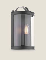 Laura Ashley Harrington Metal Flush Wall Light Black
