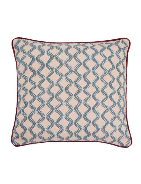 Bedeck of Belfast Elinor Multi Square Cushion Blue Mix