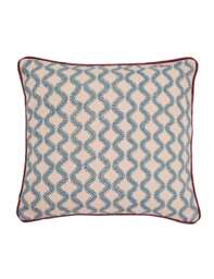 Bedeck of Belfast Elinor Multi Square Cushion Blue Mix