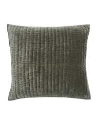 Bedeck of Belfast Velvet 1000 Thread Count Square Pillowcase Green