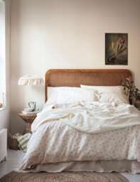 Piglet In Bed Linen Rich Floral Duvet Cover Pearl