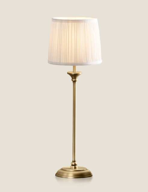 Laura Ashley Hemsley Metal Table Lamp Antique Brass
