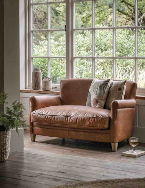 Gallery Direct Mr. Paddington 2 Seater Sofa Dark Brown