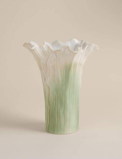 M&S Handkerchief Petal Ceramic Vase Multi