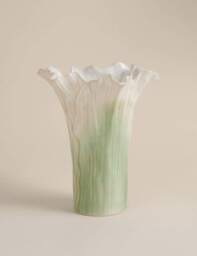 M&S Handkerchief Petal Ceramic Vase Multi