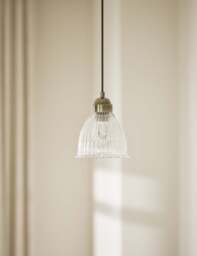 M&S Small Florence Pendant Light Antique Brass