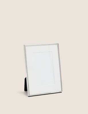 M&S Elegant Photo Frame 4x6 inch - Silver, Silver