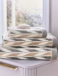 Bedeck of Belfast Pure Cotton Osanna Towel Charcoal Mix