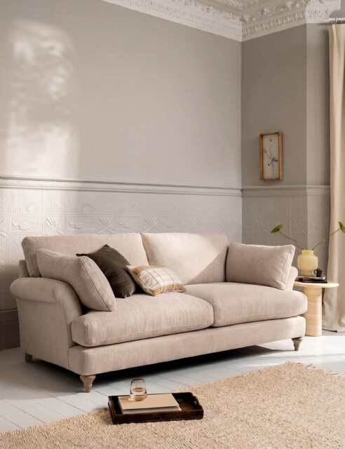 BARKER AND STONEHOUSE Isla 3 Seater Sofa Cream