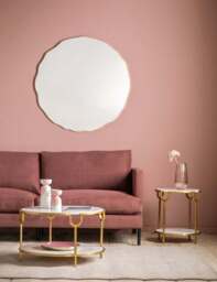 Gallery Direct Carano Metal Extra Large Round Wall Mirror Gold