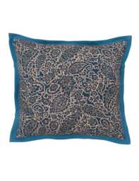 Bedeck of Belfast Aldin Paisley Square Cushion Blue Mix