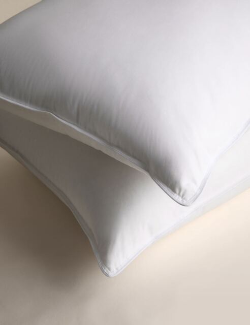 M&S 2 Pack Duck Feather & Down Firm Pillows White