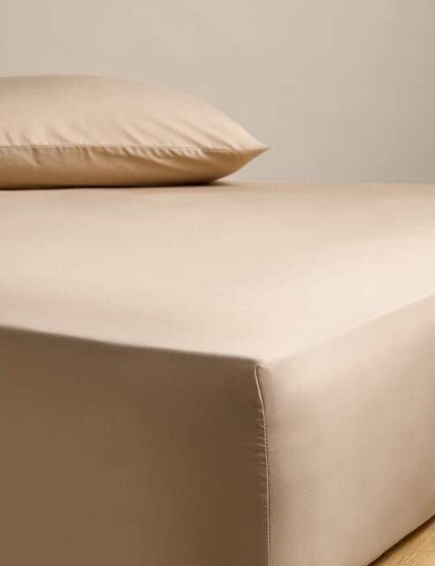 M&S Stay Cool Lyocell Rich Deep Fitted Sheet Biscuit