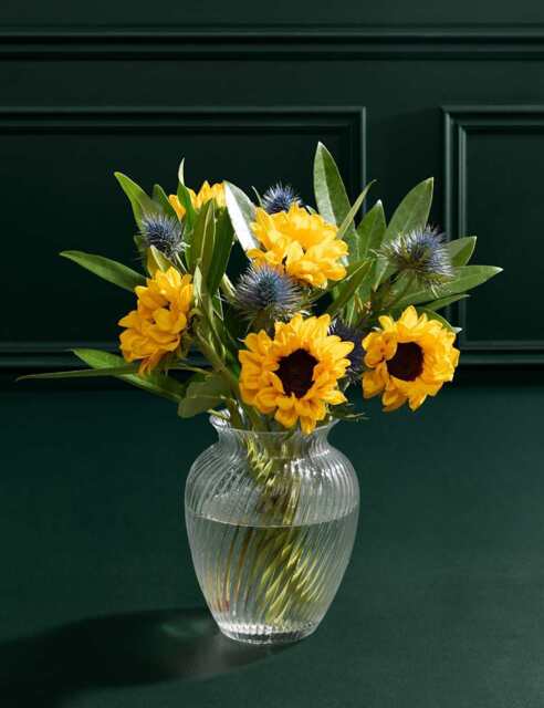 M&S Flower Market Sunflower Abundance Bouquet with Vase