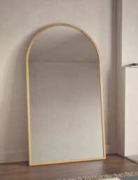 M&S Wooden Arch Free Standing Mirror Natural
