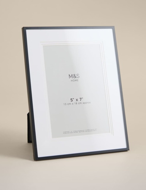 M&S Layered Mount Photo Frame 5x7 inch Black