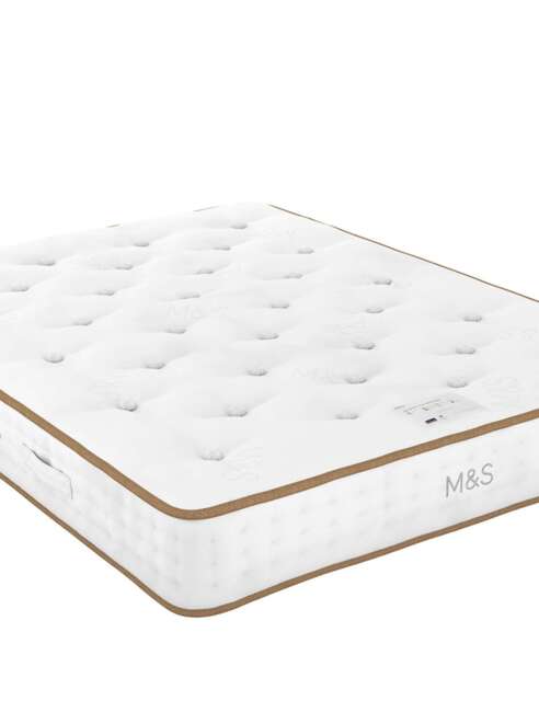 M&S 1500 British Wool Pocket Spring Medium Mattress White