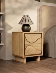 Gallery Direct Avery Bedside Table Natural