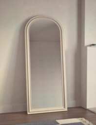 M&S Daphne Arch Free Standing Mirror White