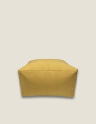 Kaikoo Brushed Pouffe - Gold, Gold