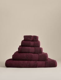 M&S Egyptian Cotton Towel Burgundy