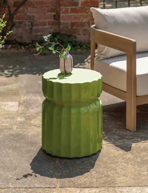 Gallery Direct Cirella Outdoor Side Table Green