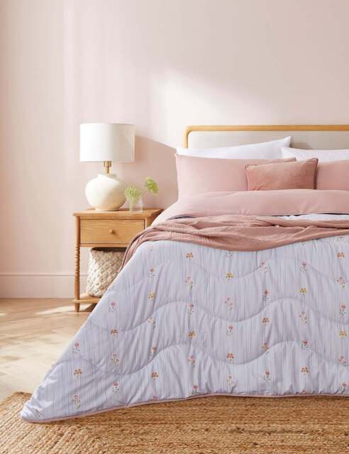 Nightlark Vintage Stripes Coverless Duvet & Pillowcase White Mix