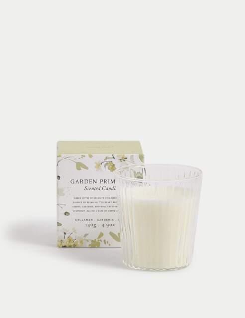 Signature Garden Primrose Scented Candle Pink Mix