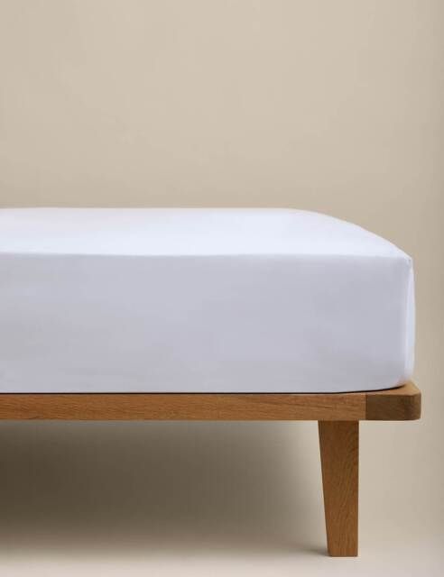 M&S Egyptian Cotton Deep Fitted Sheet White