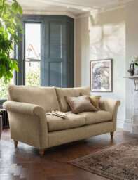 BARKER AND STONEHOUSE Amelie Fabric Large 3 Seater Sofa Stone